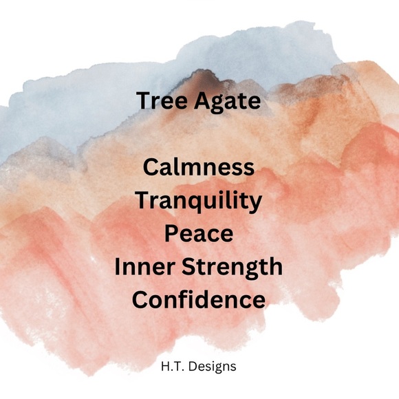 Natural 6mm Tree Agate & Lava Stone Boho Bracelets - 7 Inches - Picture 4 of 7